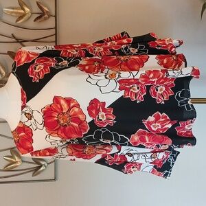 Floral Print Alfani Women's Top with Bell Sleeve